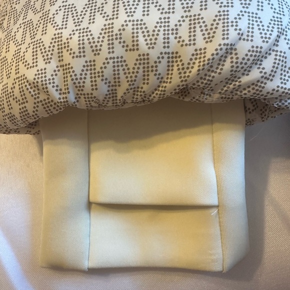 Michael Kors Monogrammed Puffer Jacket with Fur Hood - Picture 5 of 13